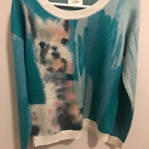 Lauren Walcott for Anthropologie Llama sweater